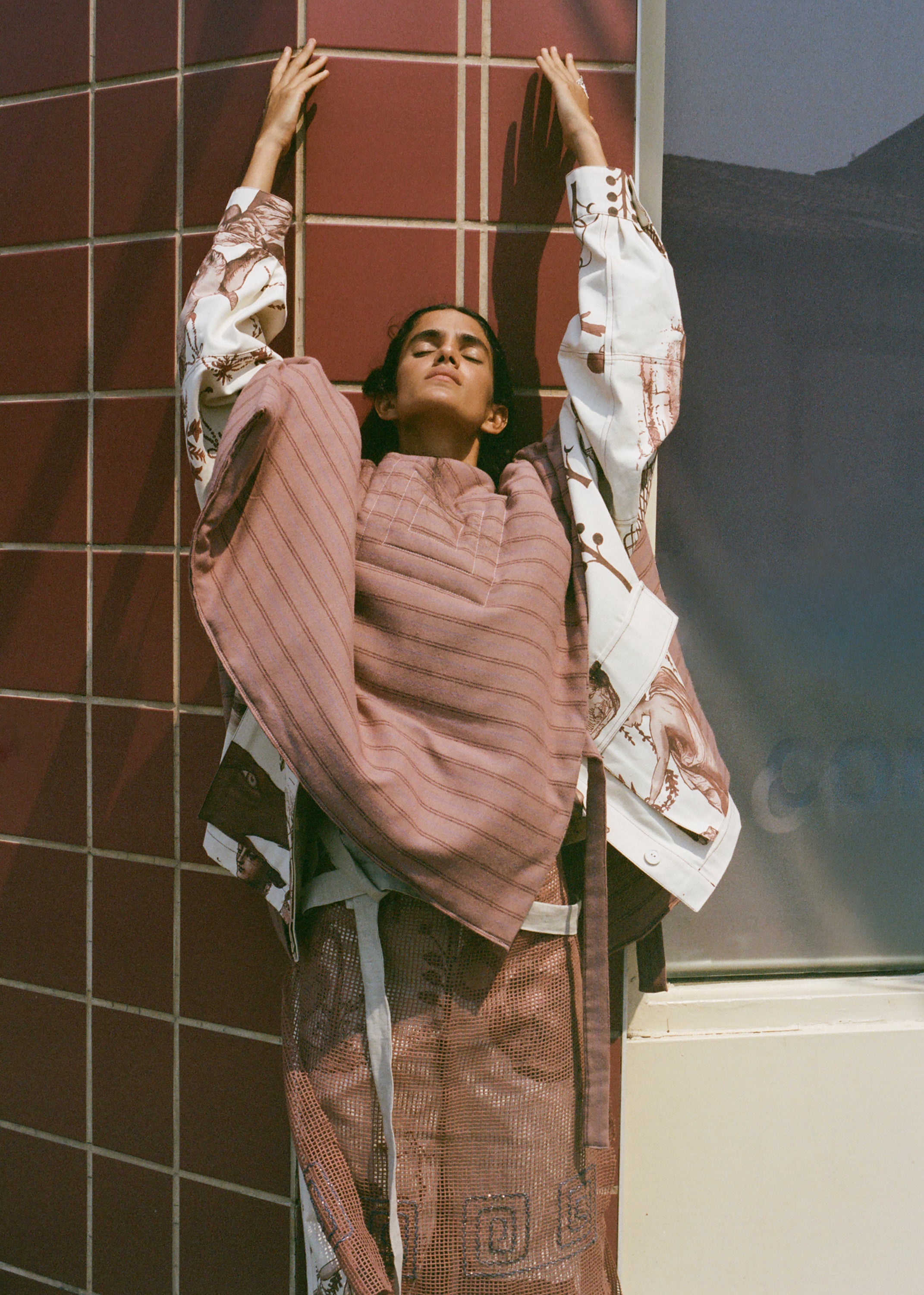 Wool Quilted Poncho