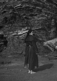 Coal Striped Coat