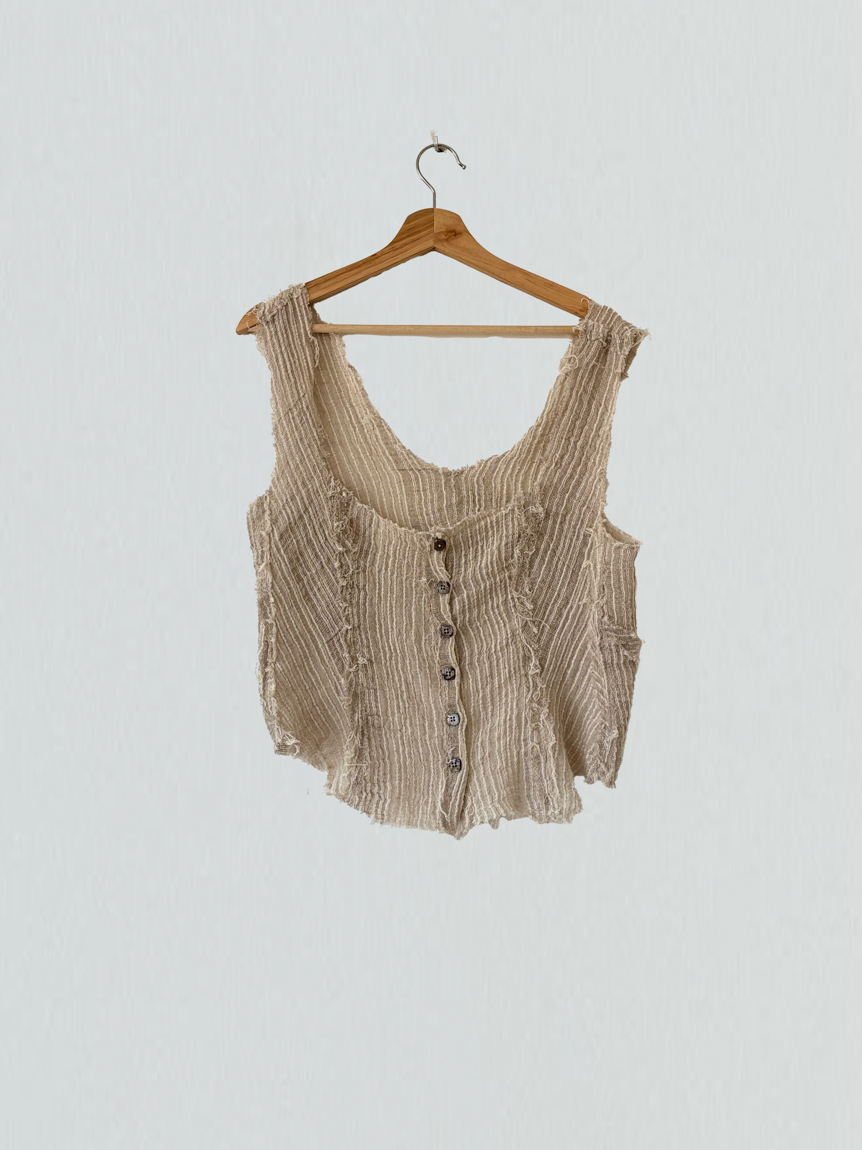 Freba Top in Linen & Cotton