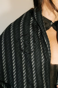 Coal Striped Coat