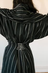 Coal Striped Coat