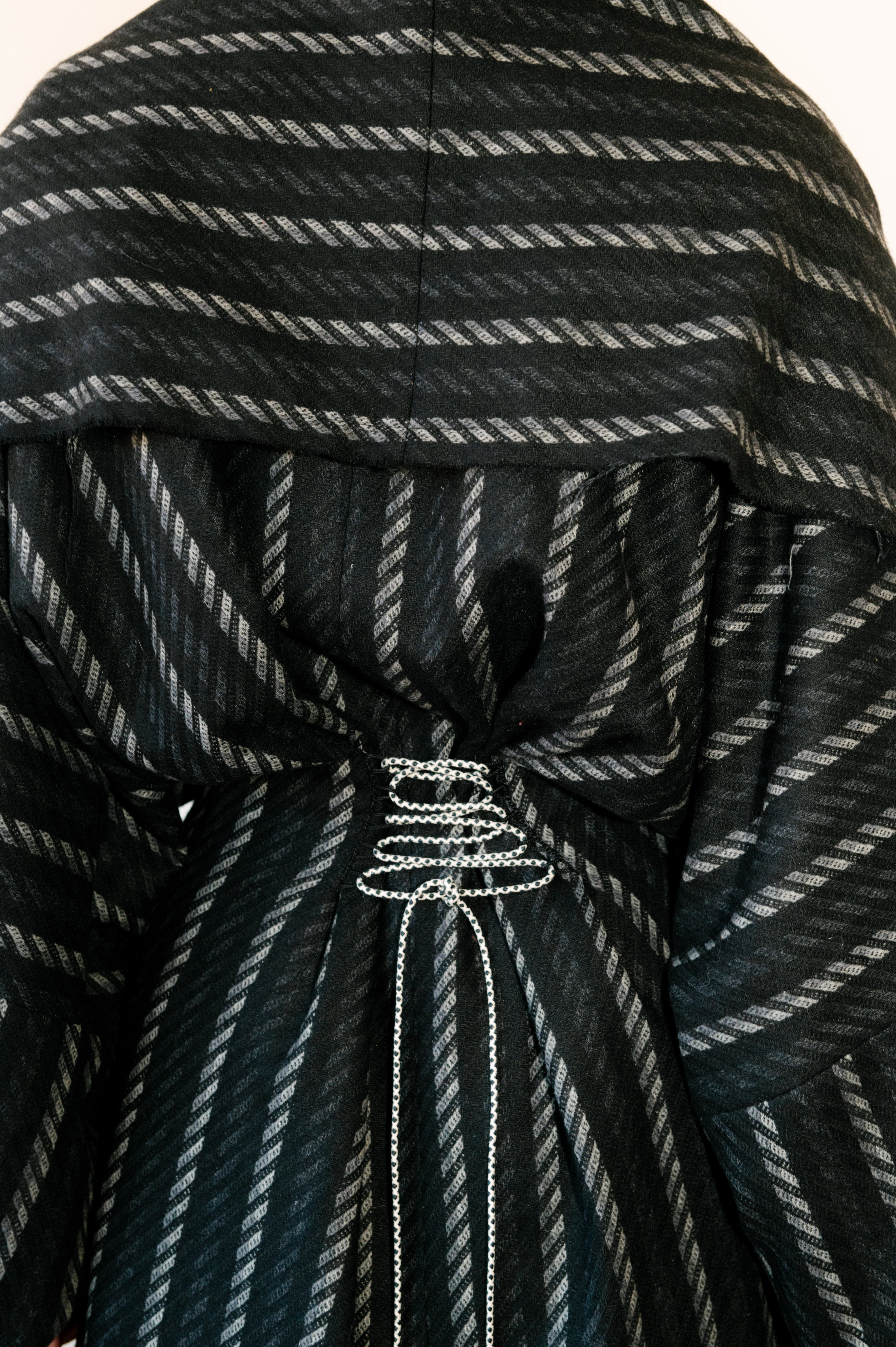 Coal Striped Coat
