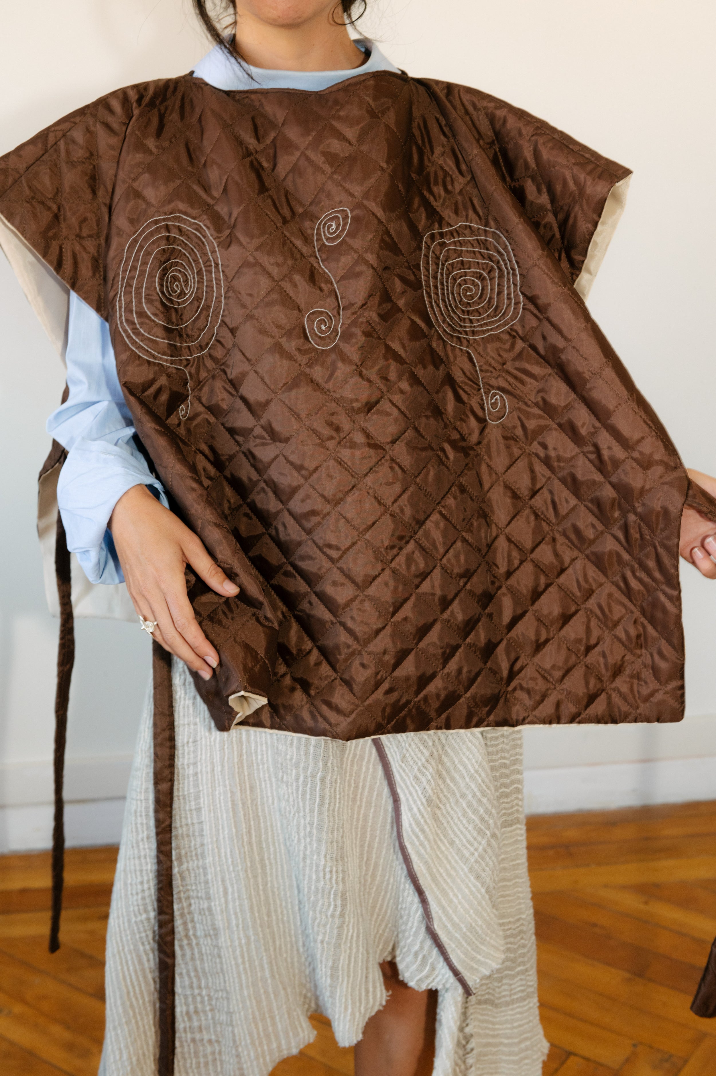 Upcycling Quilted Poncho