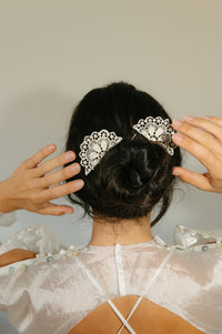 The Silver Spanish Comb
