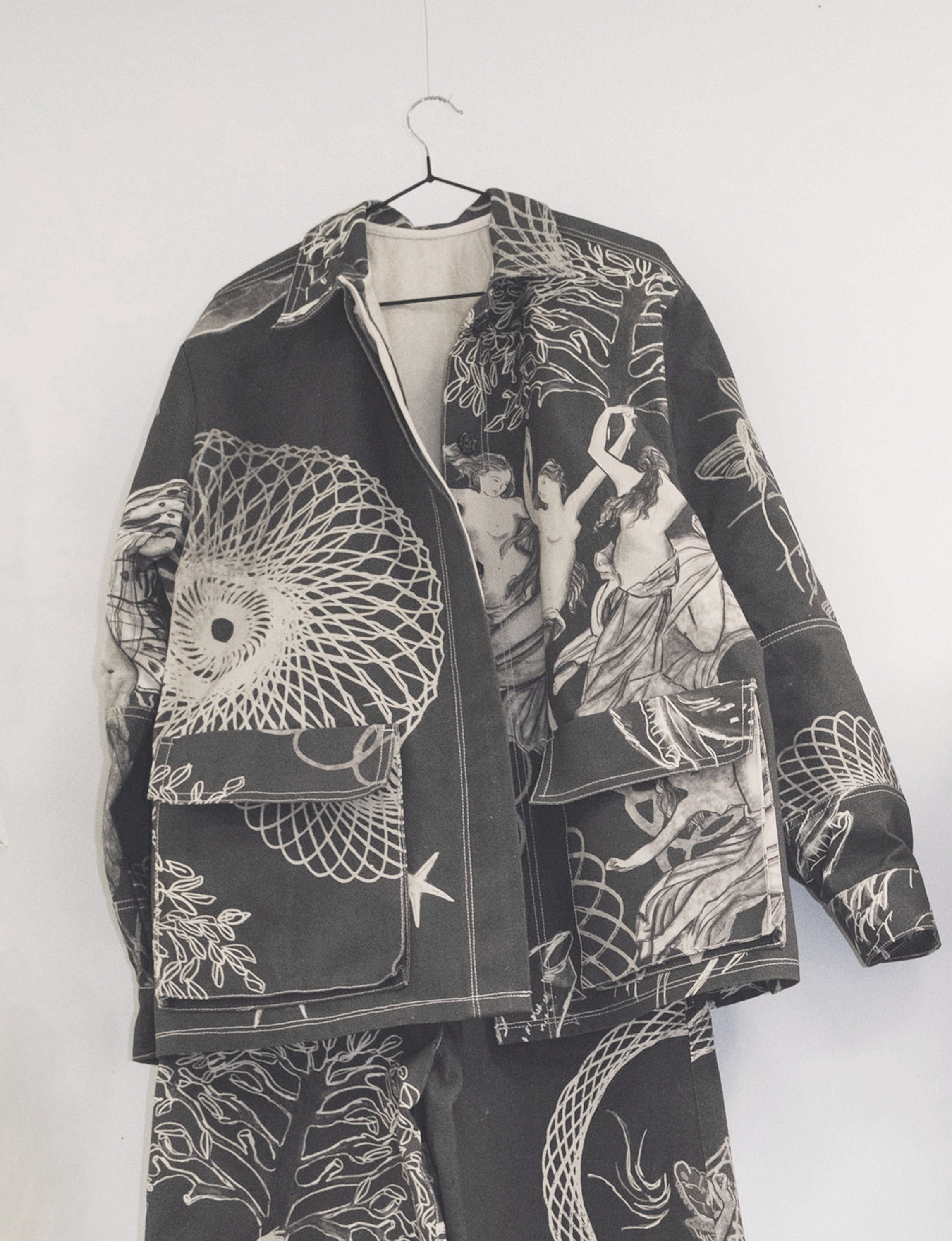 cuelebre cotton canvas navy jacket front