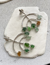lluz earrings sea glass recycled silver
