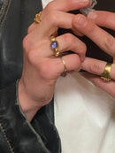 lodo ring silver iolite wearing