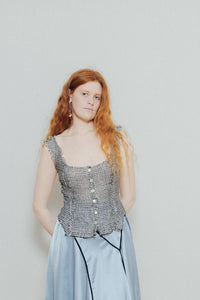 Freba Top in Linen & Cotton